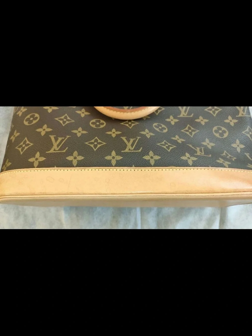 Louis Vuitton Monogram Alma Satchel in Brown and Tan